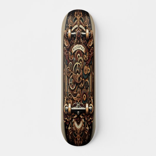 "Steampunk Elegance" Skateboard (Vorne)