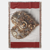 Steampunk Elegant Uhrwerk Gear Heart Decke (Vorderseite Vertikal)