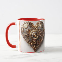 Steampunk Elegant Uhrwerk Gear Heart Tasse