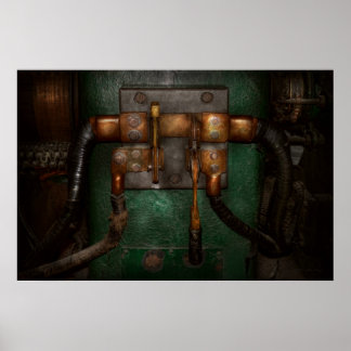 Steampunk - Elektrisch - Ziehen Sie den Schalter a Poster