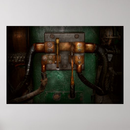 Steampunk - Elektrisch - Ziehen Sie den Schalter a Poster (Vorne)