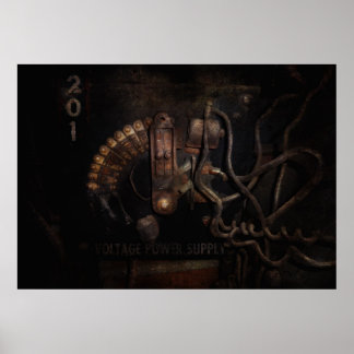 Steampunk - Elektrischer - Drehschalter Poster