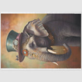 Steampunk Elephant 1 Decoupage Paper Seidenpapier (Vorderseite)