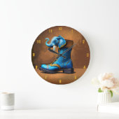 Steampunk Elephant Boot Wall Uhr (Zuhause)