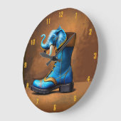 Steampunk Elephant Boot Wall Uhr (Winkel)
