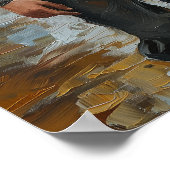 Steampunk Embrace - Viktorianische Liebhaber Wasse Poster (Ecke)