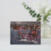 Steampunk - Enteroktopus granficus roboticus Postkarte (Stehend Vorderseite)