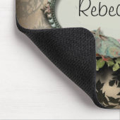 Steampunk Ephemera Blumenschmetterling viktorianis Mousepad (Ecke)