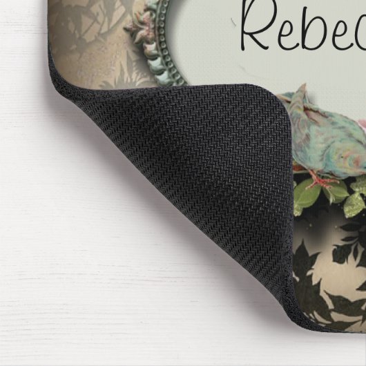 Steampunk Ephemera Blumenschmetterling viktorianis Mousepad (Ecke)