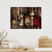 Steampunk - Erdölbedarf Poster (Küche)