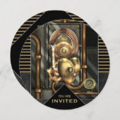 Steampunk-Ereignis Einladung (Vorne/Hinten)