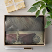 Steampunk-Erfinder Eule Whimsical Vintage Seidenpapier (Geschenk)