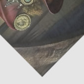 Steampunk-Erfinder Eule Whimsical Vintage Seidenpapier (Ausschnitt)