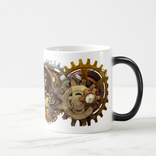 Steampunk erhalten es in der Gang-Tasse Verwandlungstasse (Rechts)