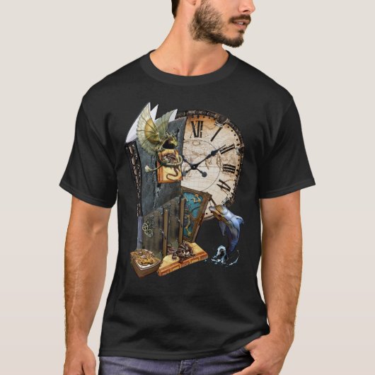 Steampunk erzählt Shirt-Design T-Shirt (Vorderseite)