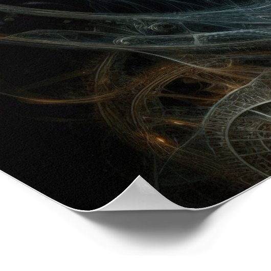 Steampunk Ethereal - Abstrakte Frau - surreale Kun Poster (Ecke)