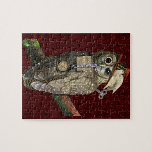 SteamPunk Eule Puzzle (Horizontal)