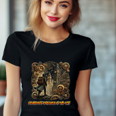 Steampunk Explorer im T - Shirt "Stadt der Gräser"
