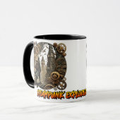 Steampunk Explorer in der City of Gears Coffee Tas Tasse (Vorderseite Links)