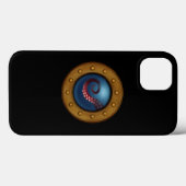 Steampunk Explorer U-Boot-Porthole Octopus Case-Mate iPhone Hülle (Rückseite (Horizontal))