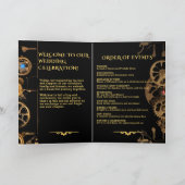 Steampunk Extravaganza Vintage Wedding Program Programm (Innenseite)