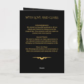 Steampunk Extravaganza Vintage Wedding Program Programm (Rückseite)