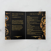 Steampunk Extravaganza Vintage Wedding Program Programm (Innenseite)
