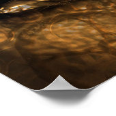 Steampunk Eye Gears Vintag Viktorianisch Poster (Ecke)