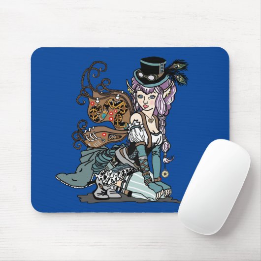 Steampunk Fairy Girl Mousepad (Mit Mouse)