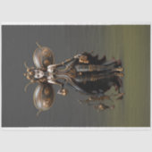 Steampunk Fairy Gold und Black Decoupage Seidenpapier (Vorderseite)