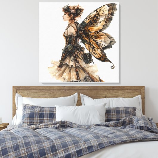 Steampunk Fairy Leinwanddruck (Insitu (Schlafzimmer))