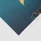 Steampunk Fairy Mermaid auf Fischdekoupage Seidenpapier (Ausschnitt)