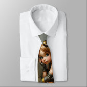 Steampunk Fairy mit Golden Wings & Antique Clock Krawatte (Gebunden)