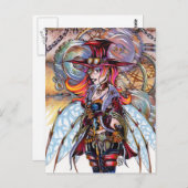 Steampunk Fairy Postcard Postkarte (Vorne/Hinten)