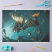 Steampunk Fairy Underwater World Decoupage Seidenpapier (Basteln)