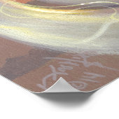 Steampunk Fairy WindSwept ART DRINT Poster (Ecke)