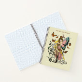 Steampunk Fairy Yellow Clock Gears Notizblock (Innenseite)