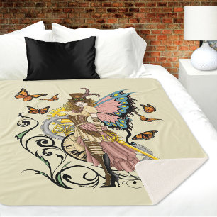 Steampunk Fairy Yellow Clock Gears Sherpadecke