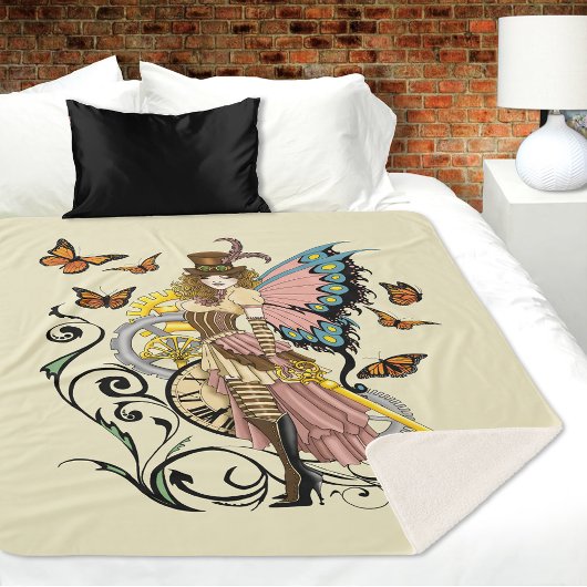 Steampunk Fairy Yellow Clock Gears Sherpadecke