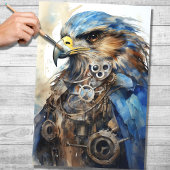 Steampunk Falcon 4 Decoupage Paper Seidenpapier