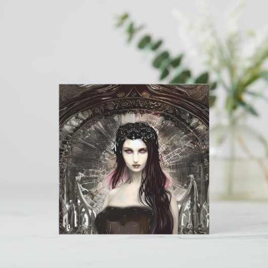 Steampunk Fallen Angel | Dunkle Kunst (Stehend Vorderseite)