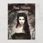 Steampunk Fallen Angel | Dunkle Kunst Postkarte (Vorderseite)