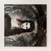 Steampunk Fallen Angel | Dunkle Kunst Puzzle (Horizontal)