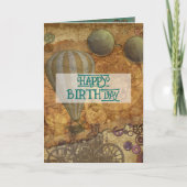 Steampunk Falten Danksagung Karte (Vorderseite)