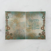 Steampunk Falten Danksagung Karte (Innenseite)