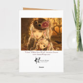 Steampunk Fantasie-Gruß-Karte Karte (Rückseite)