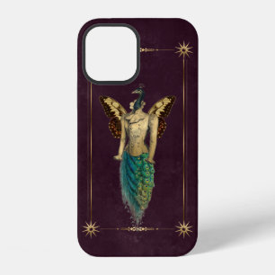 Steampunk-Fantasie-Pfau iPhone 12 Hülle