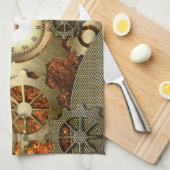 Steampunk, fantastischer steampunk Entwurf Handtuch (Viertel Falte)