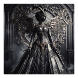 Steampunk Fantasy Darkness Demon Fashion Fotodruck