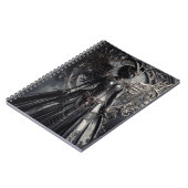 Steampunk Fantasy Darkness Demon Fashion Notizblock (Linke Seite)